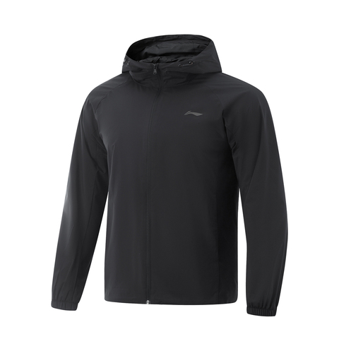 LI-NING李宁2025男子运动风衣梭织连帽外套AFDV081-1