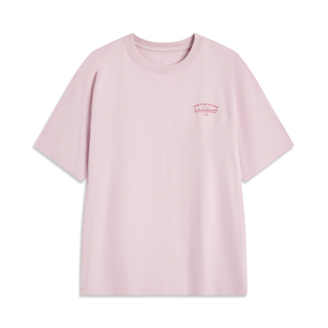 LI-NING李宁2025男子短袖文化衫针织无领短TAHSV233-3