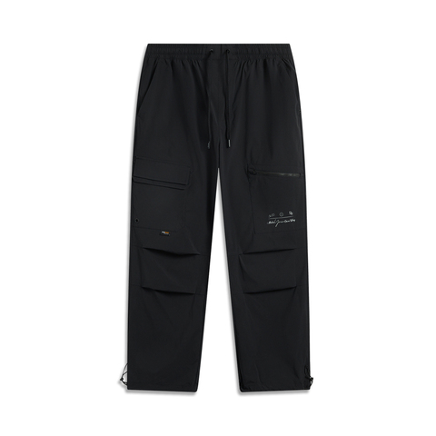 LI-NING李宁2025男子休闲长裤梭织长裤AKXV017-1