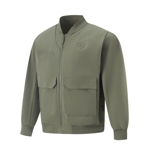 LI-NING李宁2025男子休闲外套梭织无帽外套AFDV089-2