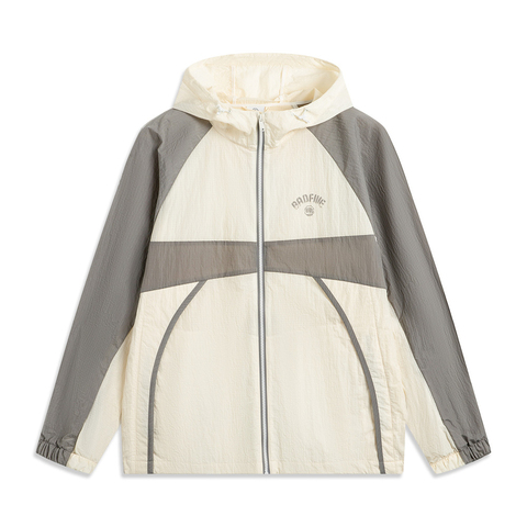 LI-NING李宁2025男子运动风衣梭织连帽外套AFDV129-2