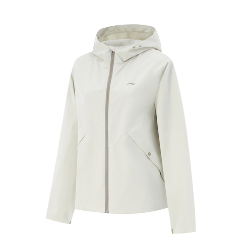 LI-NING李宁2025女子运动风衣梭织连帽外套AFDV062-5