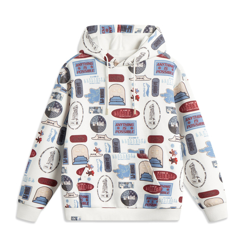 LI-NING李宁2025男子套头连帽卫衣针织连帽卫衣AWDV839-6