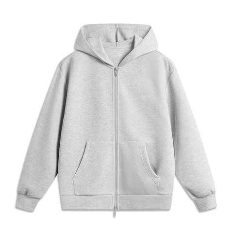 LI-NING李宁2025女子开衫连帽卫衣针织连帽外套AWDV132-1