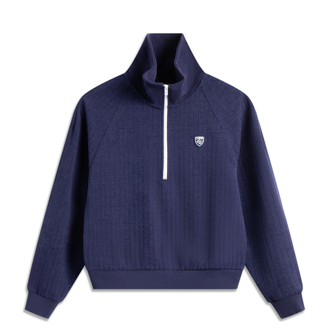 LI-NING李宁2025女子套头无帽卫衣针织无帽卫衣AWDV138-1