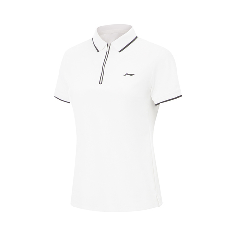 LI-NING李宁2025女子短袖POLO梭织有领短TAPLV296-5