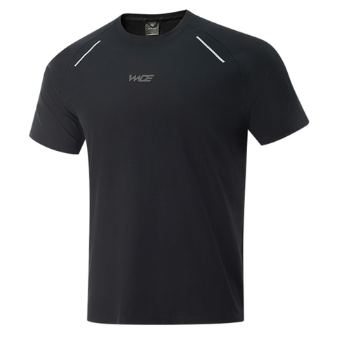 LI-NING李宁2025男子短袖T恤针织无领短TATSV057-1