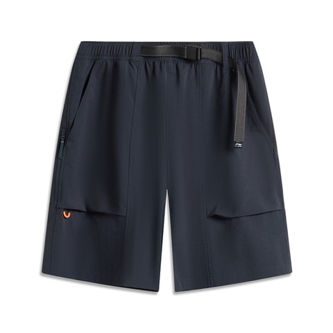 LI-NING李宁2025男子运动短裤梭织短裤AKSV421-4