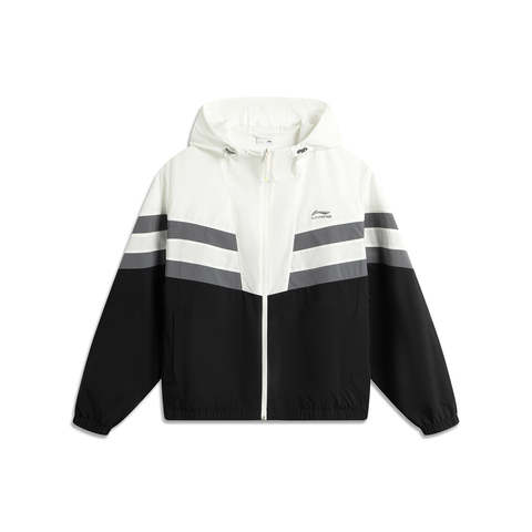 LI-NING李宁2025男子运动风衣梭织连帽外套AFDV701-6