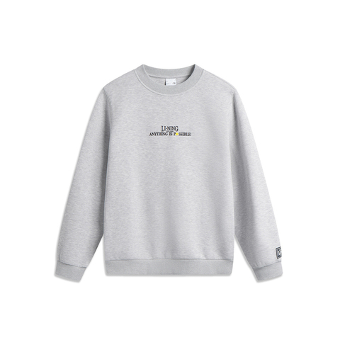 LI-NING李宁2025男子套头无帽卫衣针织无帽卫衣AWDV567-6