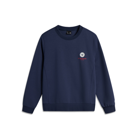 LI-NING李宁2025女子套头无帽卫衣针织无帽卫衣AWDV536-5