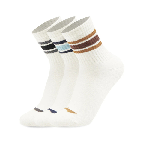 LI-NING李宁2025中性中袜三双装中袜优惠装AWTV123-2