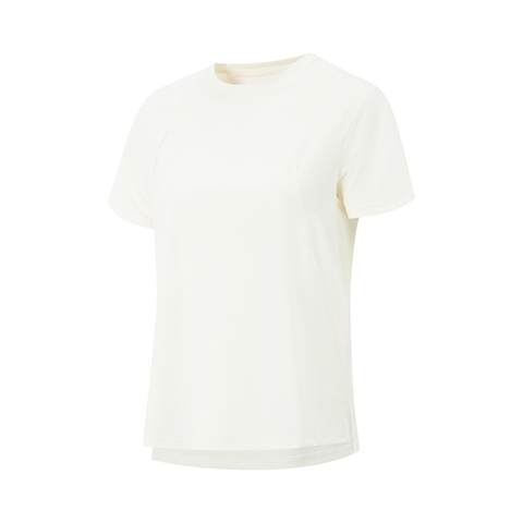 LI-NING李宁2025女子短袖T恤针织无领短TATSV136-1