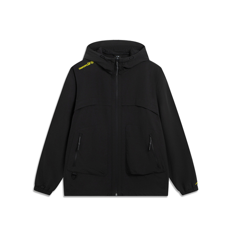 LI-NING李宁2025中性运动风衣梭织连帽外套AFDVF47-1