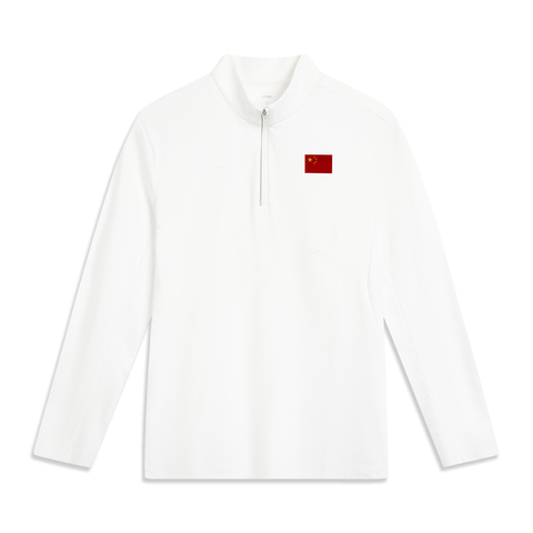 LI-NING李宁2025男子长袖T恤针织无领长TATLV293-1