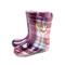 MIFFY/米菲 春季中童紫色方格纹印花雨靴MS85949
