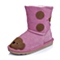 MIFFY/米菲童鞋冬季反毛皮粉色女小童童靴雪地靴DM0192