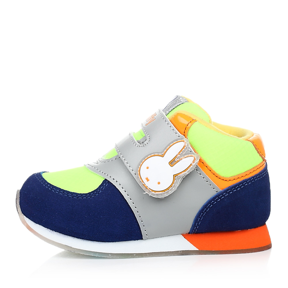 miffy/米菲童鞋冬季反毛皮/pu/纺织物蓝色运动鞋跑步鞋dm0271