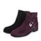 millie's/妙丽冬季专柜同款紫红色羊绒皮女靴（皮里）LD740DD5