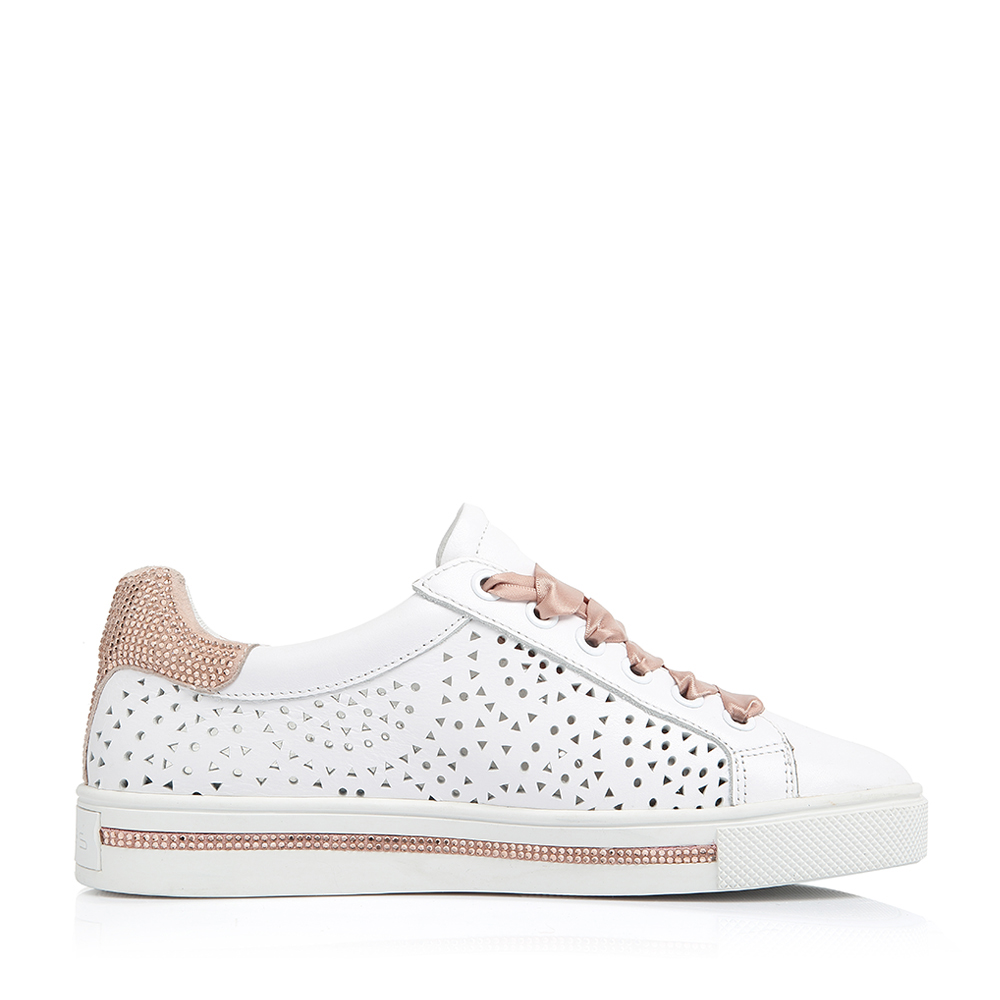 millies/妙丽春秋季专柜同款牛皮镂空镶钻时尚女休闲鞋13365am8