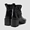 millie's/妙丽冬季专柜同款漆牛皮时尚粗跟女短靴LP248DD8