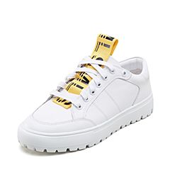 millie's/妙丽春秋季专柜同款牛皮时尚小白鞋女休闲鞋53832CM8