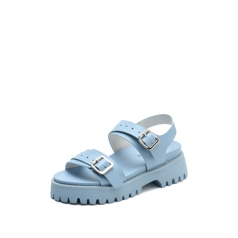 millie's/妙丽夏季商场同款牛皮时尚休闲女凉鞋00-15BL1