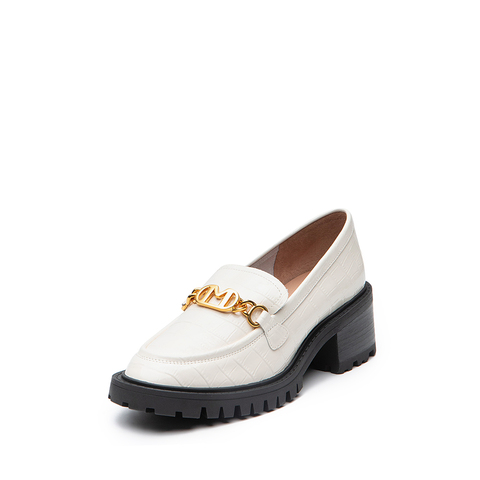 millie's/妙丽2022秋商场同款牛皮学院风乐福鞋女单鞋SFW13CA2