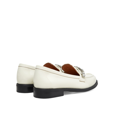 millie's妙丽2023春商场同款漆牛皮闪钻乐福鞋女单鞋SIK13AA3