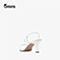 15MINS高跟凉鞋女2020夏季新款商场同款仙女风一字式扣带UEF41BL0