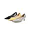 15mins气质小猫跟女2021秋新商场同款尖头浅口单鞋US106CQ1