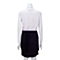 MOUSSY 专柜同款 女款黑白拼色无袖连衣裙0106AT80-6190