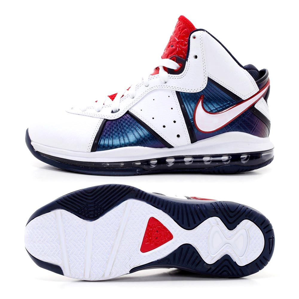 nike耐克 lebron viii男子籃球鞋417098-100