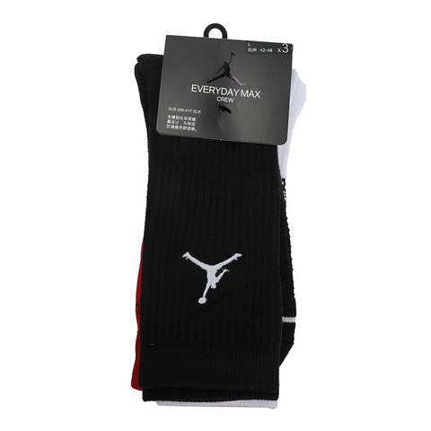 Nike耐克中性U J EVERYDAY MAX CREW 3PR袜子优惠装SX5545-011
