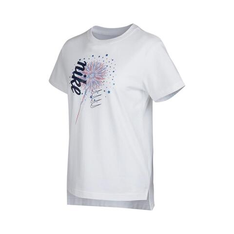 Nike耐克2021年新款女大童G NSW TEE DPTL AMERICA短袖T恤DH5907-100