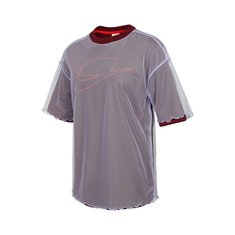 Nike耐克2021年新款女子AS W NSW TULLE SS TOP NSW短袖T恤DD4530-580