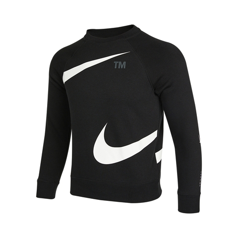 Nike耐克2021年新款男大童B NSW FLC SWOOSH CREW针织套头衫DD8726-010