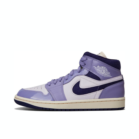 耐克DZ3745紫】nike耐克2023女子WMNS AIR JORDAN 1 MID SE休闲鞋DZ3745-500