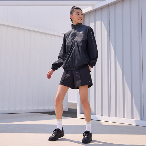 NIKE耐克2025女子AS W NSW ESSNTL MR 5IN WVN SHR梭织短裤FV6623-010