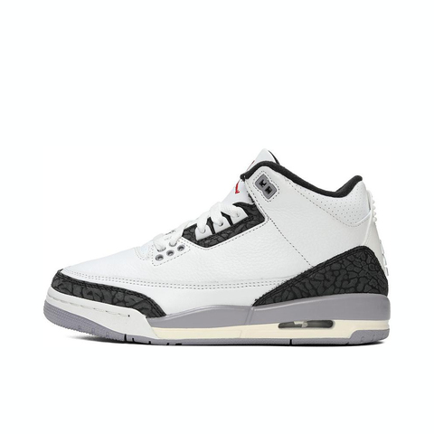 NIKE耐克2024男大童AIR JORDAN 3 RETRO BG乔丹篮球鞋DM0967-106