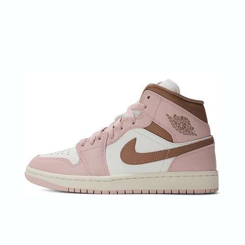 NIKE耐克2024女子WMNS AIR JORDAN 1 MID乔丹篮球鞋BQ6472-620