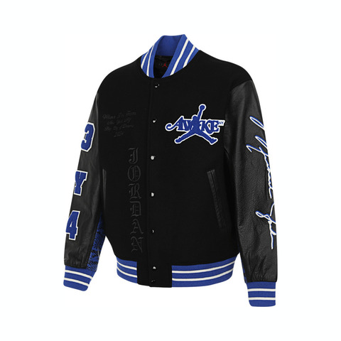 NIKE耐克2024男子M J AWNY VARSITY JACKET梭织无帽外套FQ5440-010