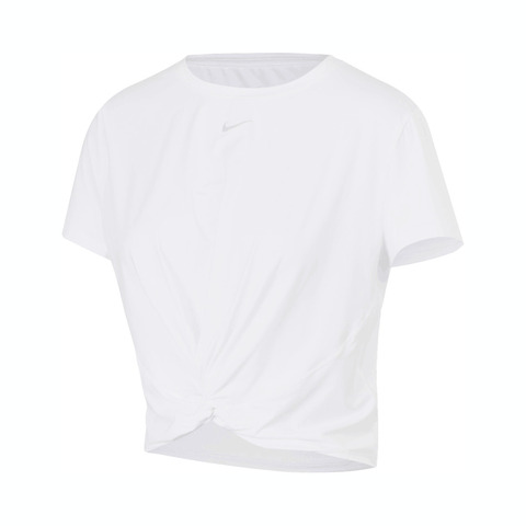 NIKE耐克2025女子AS W NK ONE CLASSIC TWST SS针织无领短THJ1055-100