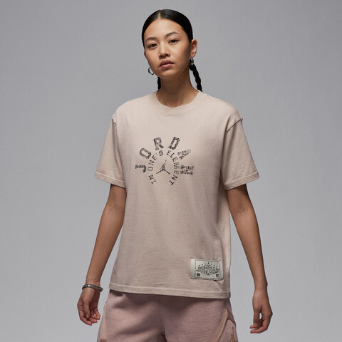 NIKE耐克2025女子AS W J SS GFX GF TEE DD针织无领短THV1273-140