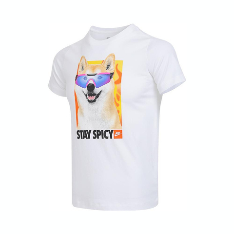 NIKE耐克2025大童K NSW TEE PHOTO SHIBA针织无领短THV5206-100