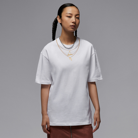 NIKE耐克2025女子AS W J SS TEE OS GCEL针织无领短TIH0834-100