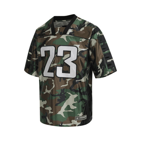 NIKE耐克2025男子M J CAT SCRATCH JERSEY CAMO针织无领短THQ4706-394