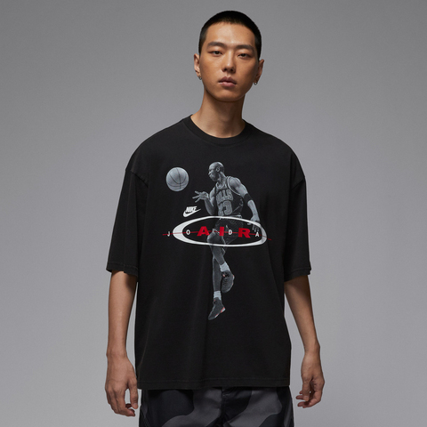 NIKE耐克2025男子AS M J BRK 2AIR REISSUE SS CRW针织无领短TIF1805-010