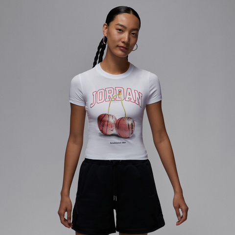 NIKE耐克2025女子AS W J BRK SS TMID GFX TEE BB针织无领短TIH2532-100