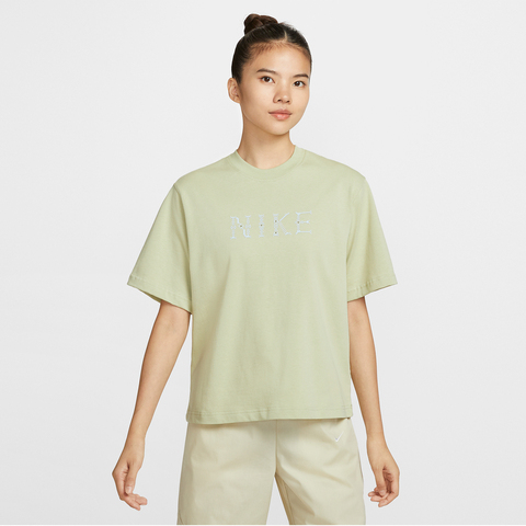 NIKE耐克2025女子AS W NSW SS TEE BOXY BSB GCEL针织无领短TII0446-397